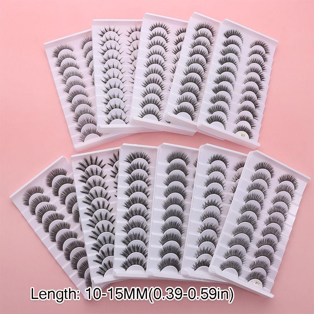 Full Strip False Eyelashes Handmade Fake Eyelash 3D Faux Mink Lash Eye Lash Extension