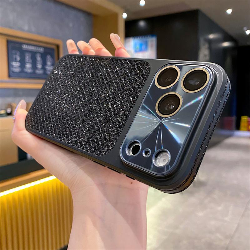 INS Luxus Glitzer Bling Handyhülle Für Apple iPhone 17 16 15 14 13 Pro Max Mode Kameraobjektiv Stoßfest Hart Schutzhülle