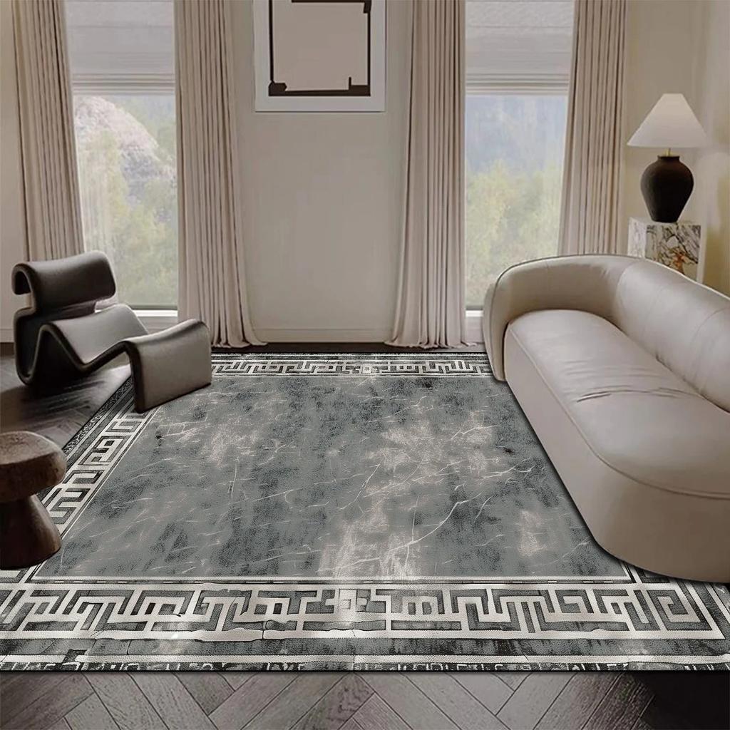 Light Luxury Large Area Living Room Carpet Sofa Coffee Table Rugs 200x300cm Easy Clean Anti-slip Lounge Bedroom Decor Floor Mats