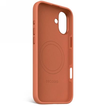 Etui Decoded Antimicrobial Silicone Backcover Z Magsafe Do Iphone 16 Plus - Pomarańczowe