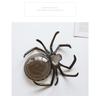 Halloween Plastik Süßigkeitenschale mit Spinnen- und Totenkopfdesign, große Servierschale für Party-Leckereien in Orange, Lila und Schwarz