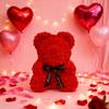 Lovers Gifts Simulated Flower Bear Sweet Valentine's Day Roses Rose Flower Bear Ornaments  Women