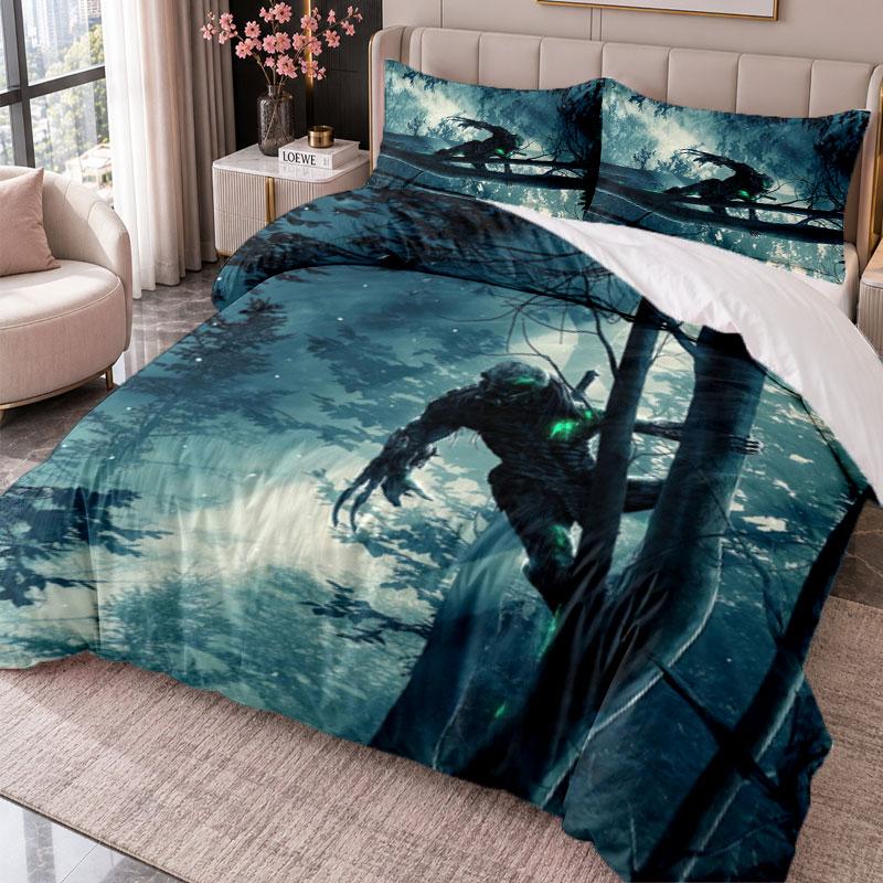 Predator 3Pcs Bedding Set Duvet Cover With Two Pillowcases For Bedroom Home Decoration