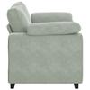 Two Seater Sofa Light Gray 160x77x82 cm Velvet