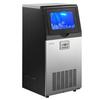 Commercial Ice Maker Machine, 45 Kg/24h with 14 Kg Storage Capacity, Built-in/Freestanding/Under Counter, Stainless Steel Ice Maker with LED Display &