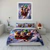 Three Reindeer Sledding Adventure Kid'S And Adults' Bedroom Decor, Exquisite Three-Piece Bedding Set Gift