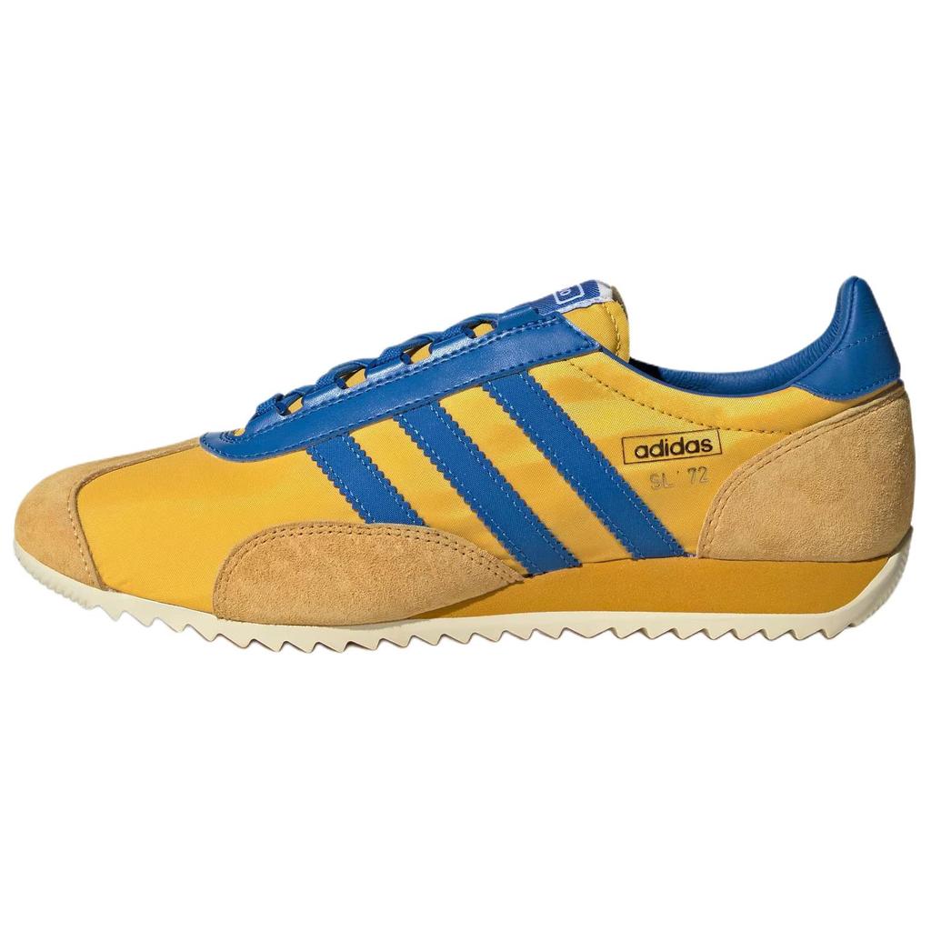 New Adidas SL 72 Abrasion Resistant Low Top Casual Shoes Unisex Yellow JR3638