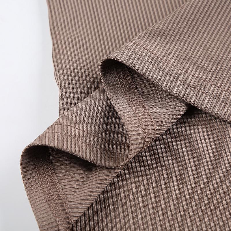 Μαύρη μονόχρωμη λαιμόκοψη Κομψά μακρυμάνικα μπλουζάκια Κορεατικής μόδας Slim Sexy Cropped Tshirt Γυναικεία φθινοπωρινά ρούχα