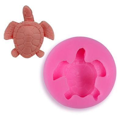 Silicone Mold Cute Sea Turtle Shape Ocean Theme Cake Decoration Gum Mould