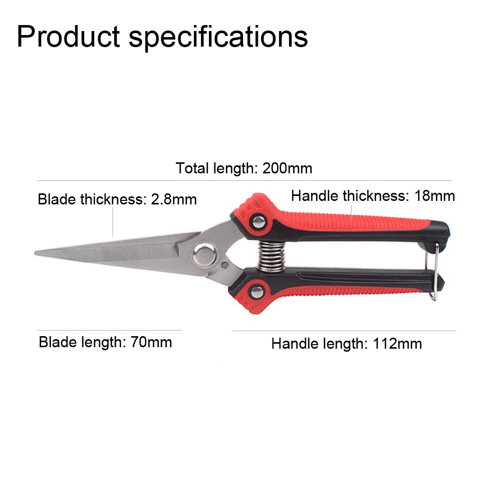 Pruning Scissors Pointed Garden Scissors Fruit and Vegetable Pickers Scissors Branch Scissors Gardening Tools Grafting Knife