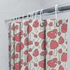 Red Mushroom Pattern Shower Curtain Cute Unique Decor For Your Bathroom