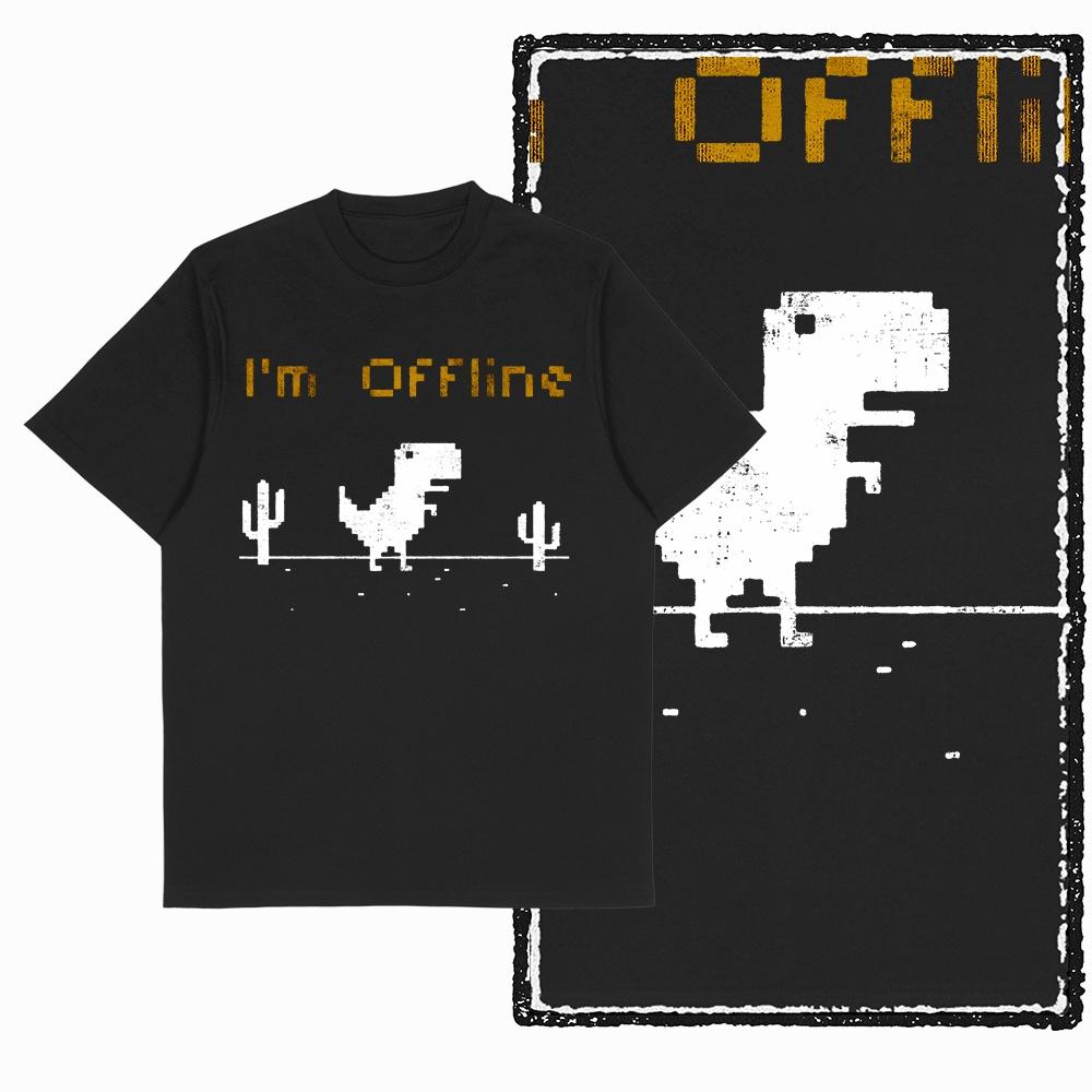 G79 Cool Vintage Cotton  Unisexs Dino dinosaur Printed Graphic Tshirt  Streetwear Big Size Oneck Unisexs Tee Tshirt T shirt S