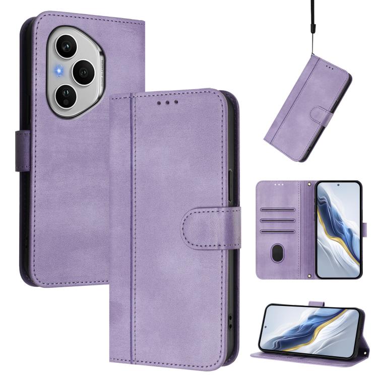 Linien-Spleißschnalle Retro Leder Handyhülle