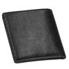 [SONNE] Schaf Ethiopian Sheep Leather Bi-fold Wallet with Coin Case Sos009a (BLK (Black))