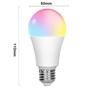 مصباح LED ذكي 15 وات يعمل بتقنية WiFi من CozyLife APP E27 LED مصباح ذكي يعمل مع Alexa Google Home Yandex Alice 85-265 فولت RGBCW مؤقت قابل للتعتيم