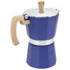 Stovetop Coffee Maker Aluminium Octagonal Moka Pot Coffee Maker Italian Coffee Making Pot for Home Office Blue 6 Cup