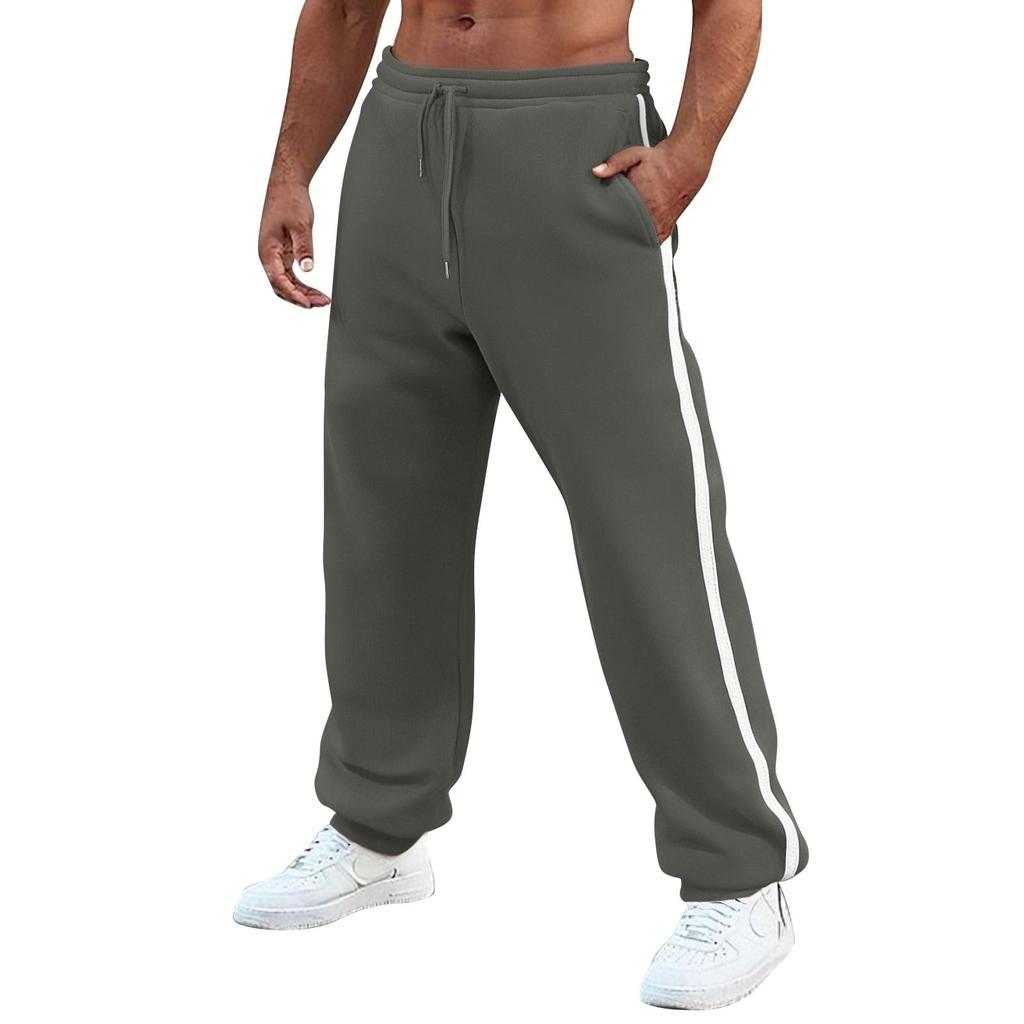 Men Trendy Fahion Drawstring Baggy Pant Casual Running Sweatpants