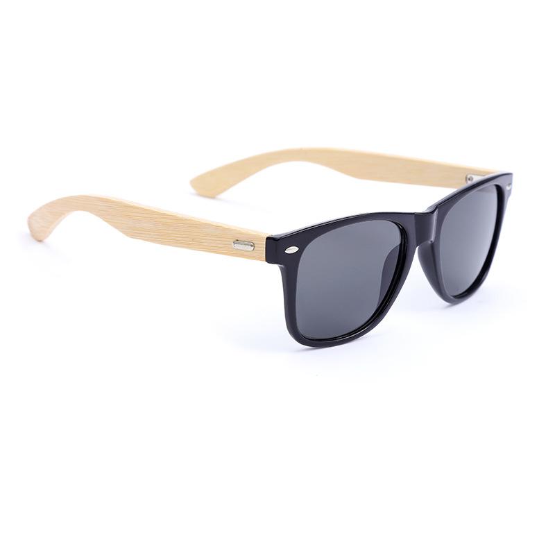 Trendy Color Changing Bamboo Wood Sunglasses Outdoor Travel Fishing Riding Sunscreen Sunglasses Wooden Frame