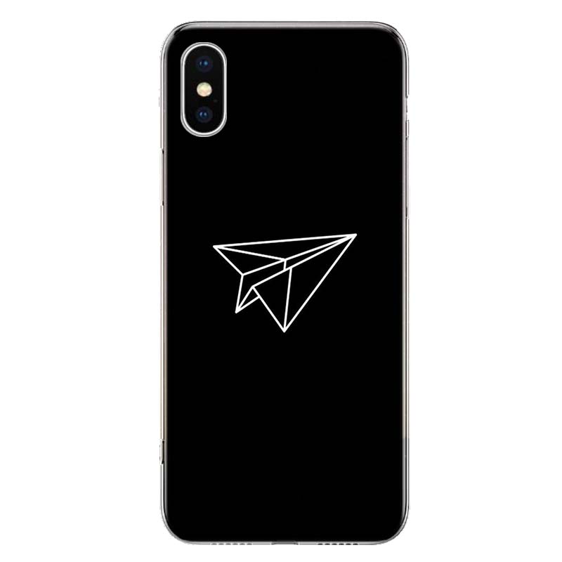 Travel the World Paper Plane Cover Phone Case For Apple iPhone 11 12 13 14 Pro 7 XR X XS Max 6 6S 8 Plus + Mini 5 SE Print Soft