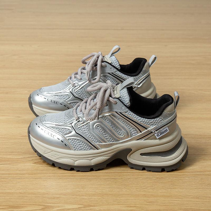 

Internet celebrity popular dad shoes women 2025 spring new Korean version wear-resistant heightening sports shoes super fire breathable casual shoes 38