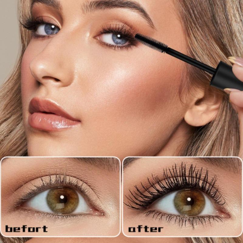 5D Seiden-Mascara für große Augen, stark und langanhaltend, schwarzer Inhalt und Länge, wasserfest und nicht klumpend, verlängernder Mascara