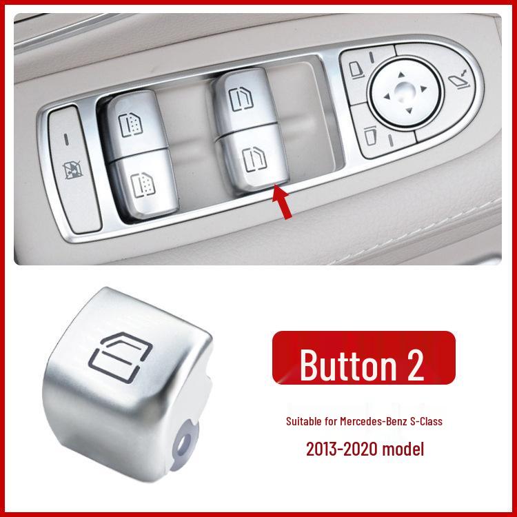 Compatible Switch Button for Mercedes-Benz Maybach S-Class W222 Window Glass Lifter (Part 2229056800)