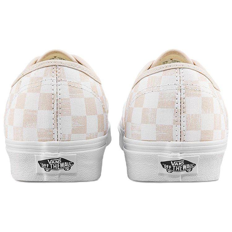 Vans Authentic Series Casual Checkerboard Low-Top Skate Shoes Unisex sneakers Brown White VN000QERBBL