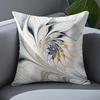 Abstract Mandala Ink Wash Texture Double-Sided Throw Pillow Covers, Minimalist Art Decor Cushion Cases For Living Room