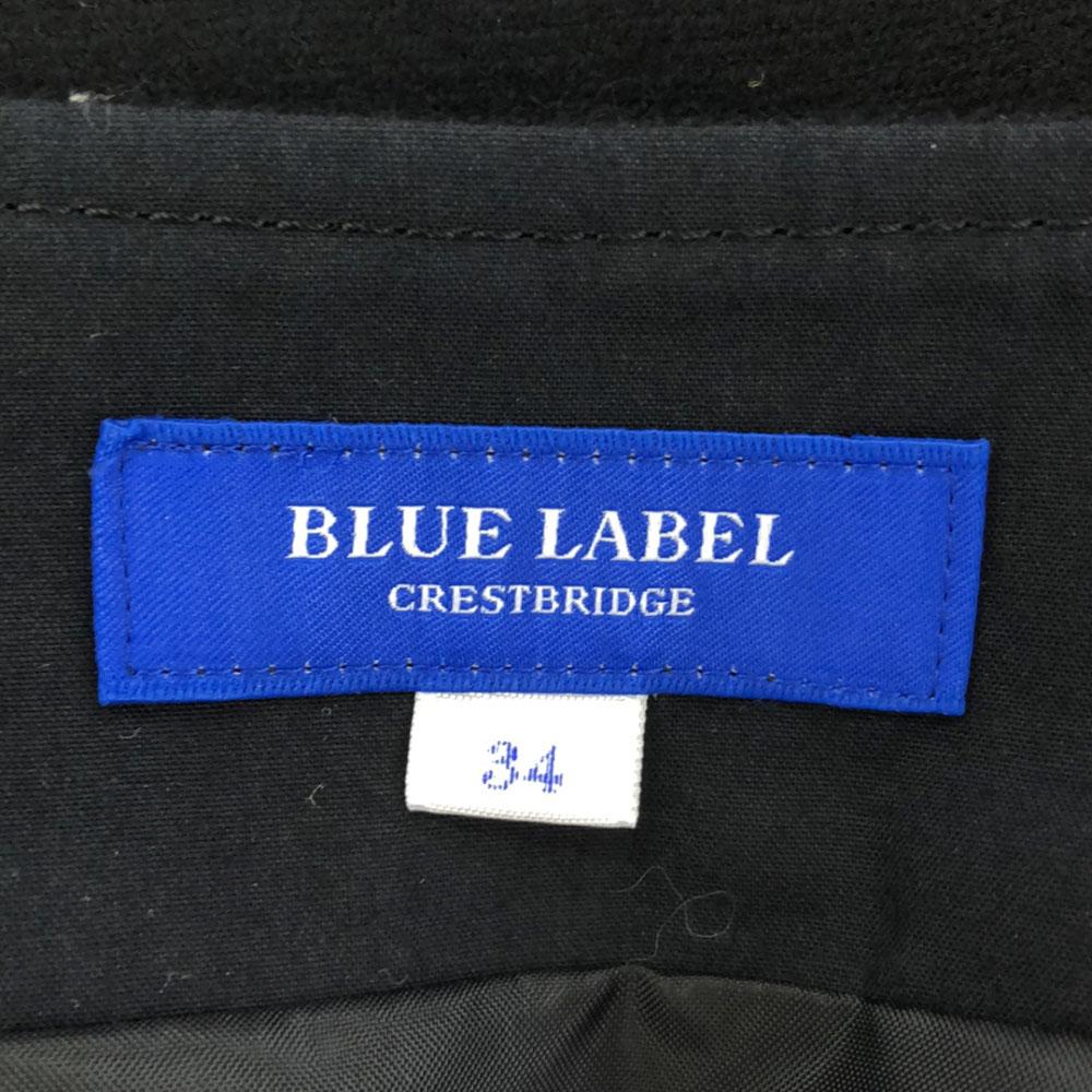 BLUE LABEL CRESTBRIDGE Wool Sanyo Shokai Mini Skirt Women Used