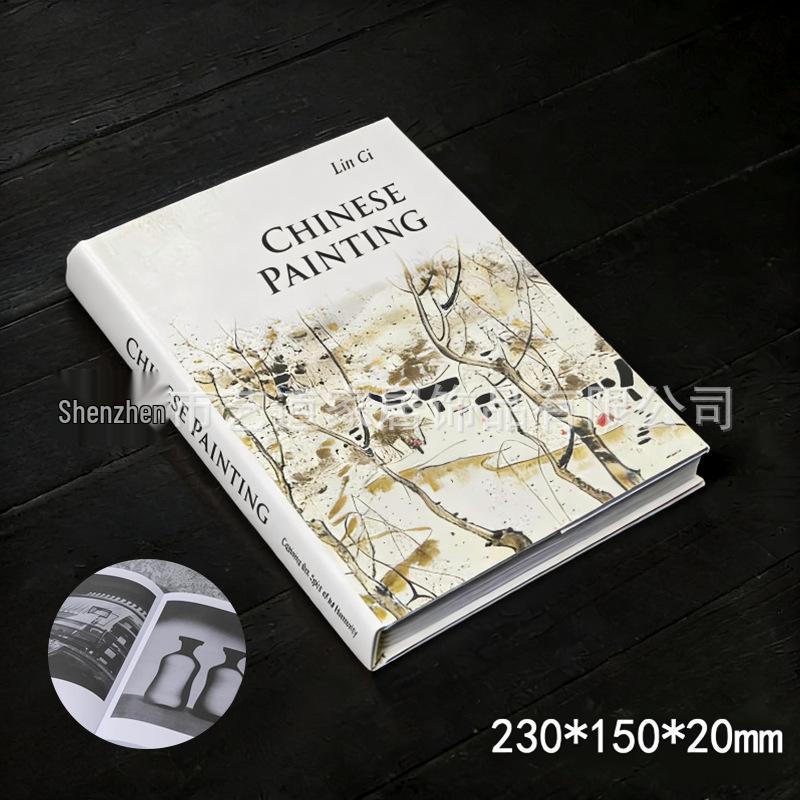 Chinese Tea Classic Hardcover: Zen Decor Prop for Office & Living Room