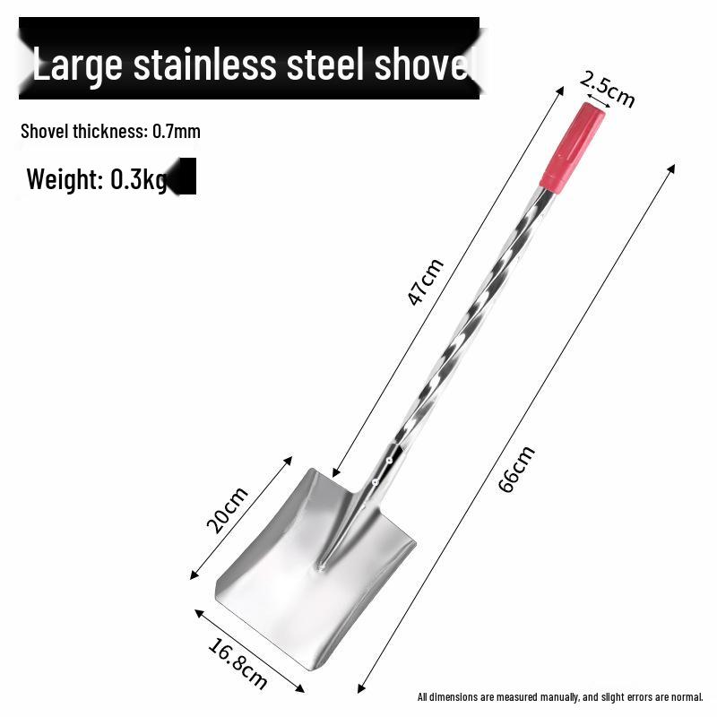 Stainless Steel Multipurpose Garden Shovel for Fishing, Beach, and Outdoor Weeding