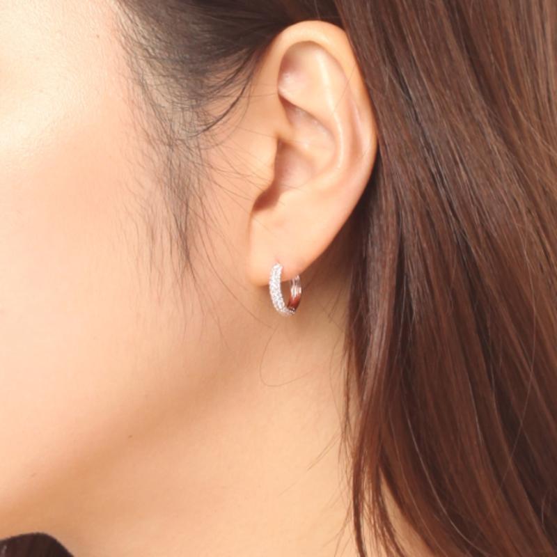 GEIGER Jewelry 18K Daily One-Touch Hoop Earrings (Gold Pin) GI8KPEE012