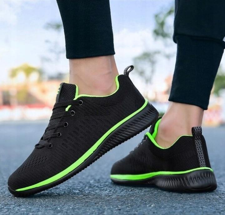 Buty Robocze Półbuty Sportowe Czarne Bardzo Lekkie Przewiewne Oddychające