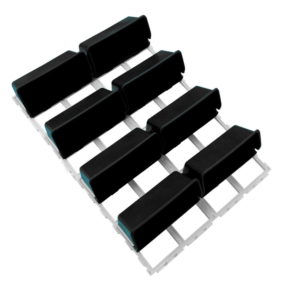 Vertical Wall Planter PP ABS Wall Mounted Hanging Raised Flower Beds for Balcony Patio Fence Porch