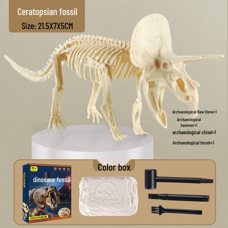 DIY Dinosaur Fossil & Gem Dig Kit: Children's Archaeological Treasure Hunt with Mermaid Theme