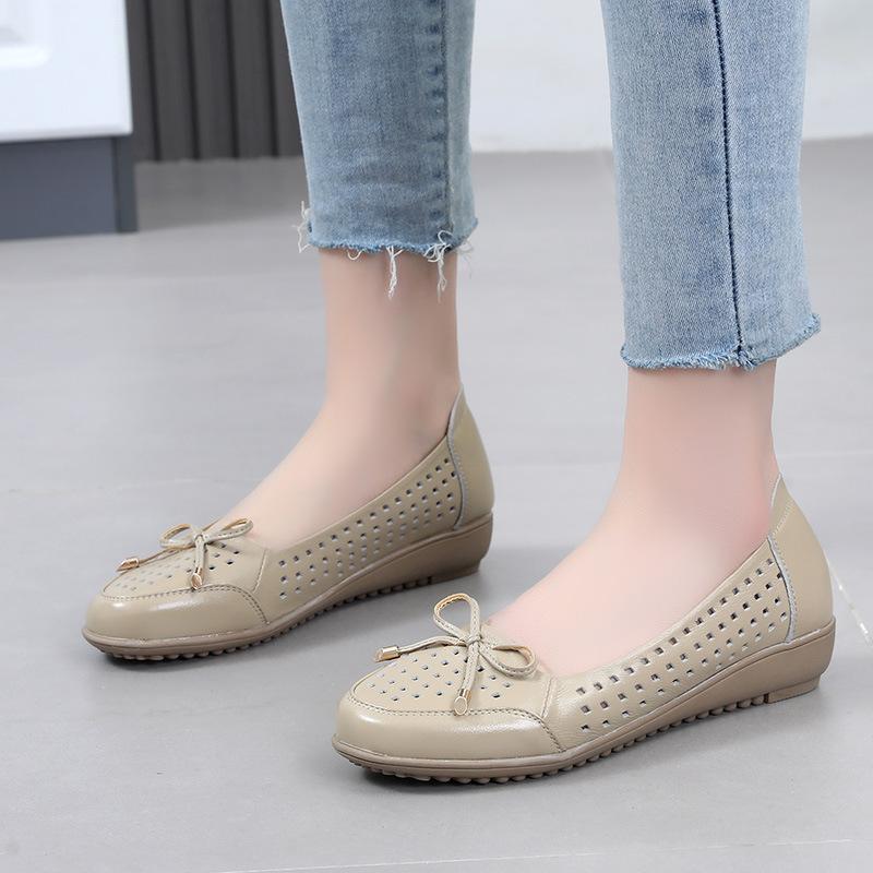 Fashion GKTINOO 2025 Women Loafers Casual Shoes Fashion Breathable Genuine Leather Shoes Sneakers Women Flat Shoes Female Footwear