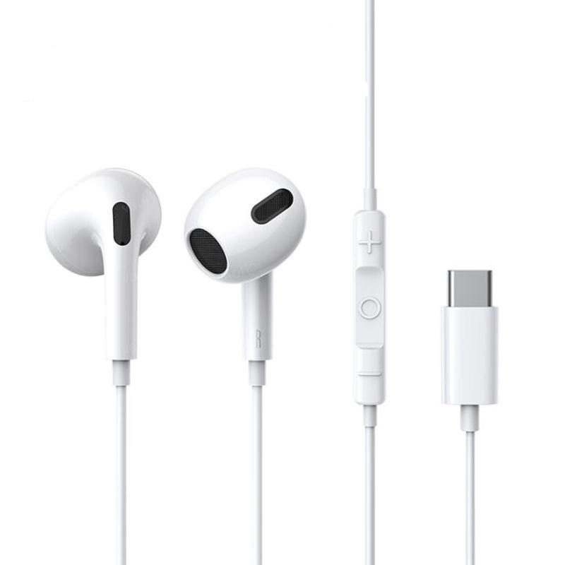 VAORLO Wired Type-C Earphones Digital Chip Compatible Samsung Smartphones HiFi Stereo Bass With HD Microphone Type-C Interface Headset