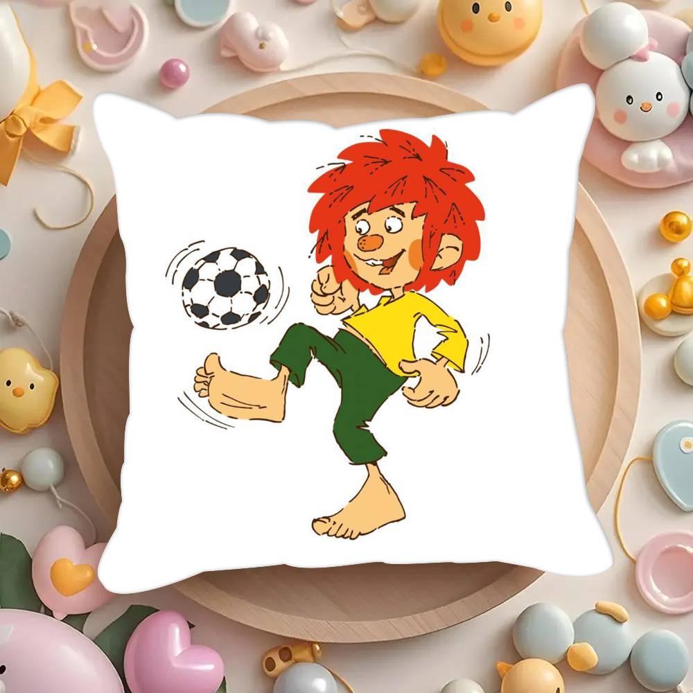 

ТЕЛЕВІЗІЙНИЙ МУЛЬТФІЛЬМ M-Meister E-Eder und Sein P-Pumuckl Наволочки чохли для подушок вітальня дивани домашній декор подарунки 12x12Inch