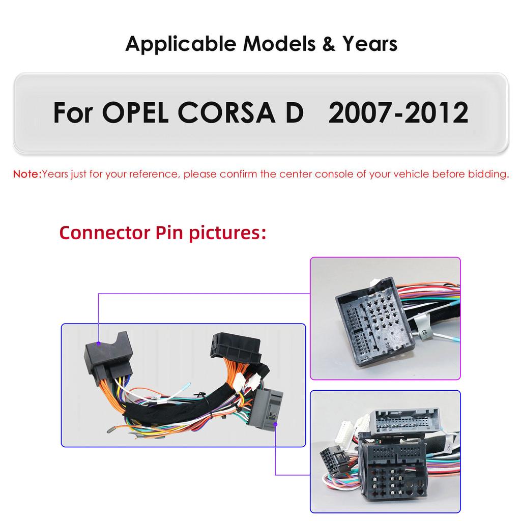OSSURET 2 Din Android 13 Car Radio Multimedia Video Player for Opel Corsa D 2007-2012 Hatchback Van Navigation  Intelligent Screen GPS 4G Carplay Auto