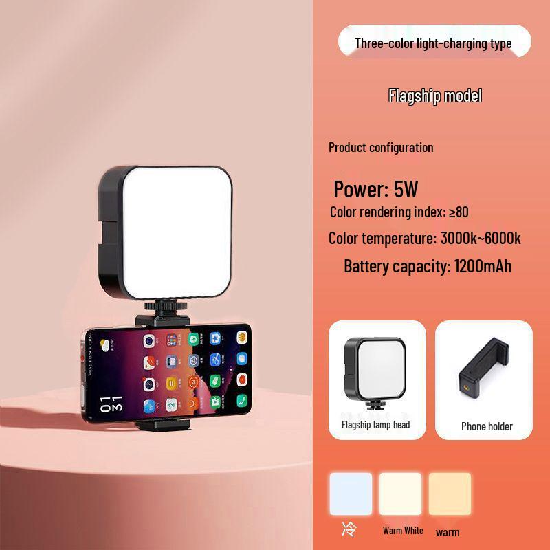 Mini LED Fill Light for Photography & Vlog - Portable DSLR Camera Colored Atmosphere Light