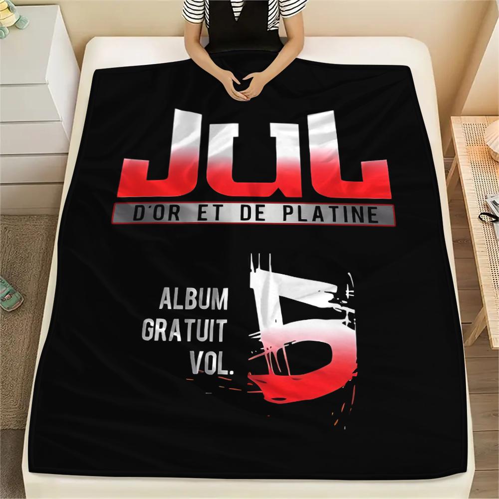 1PC JuL C'est Pas Des Lol Print Flannel Blanket, High quality All Seasons, Home Decor, Warmth and Comfort, Perfect for Christmas Gifts