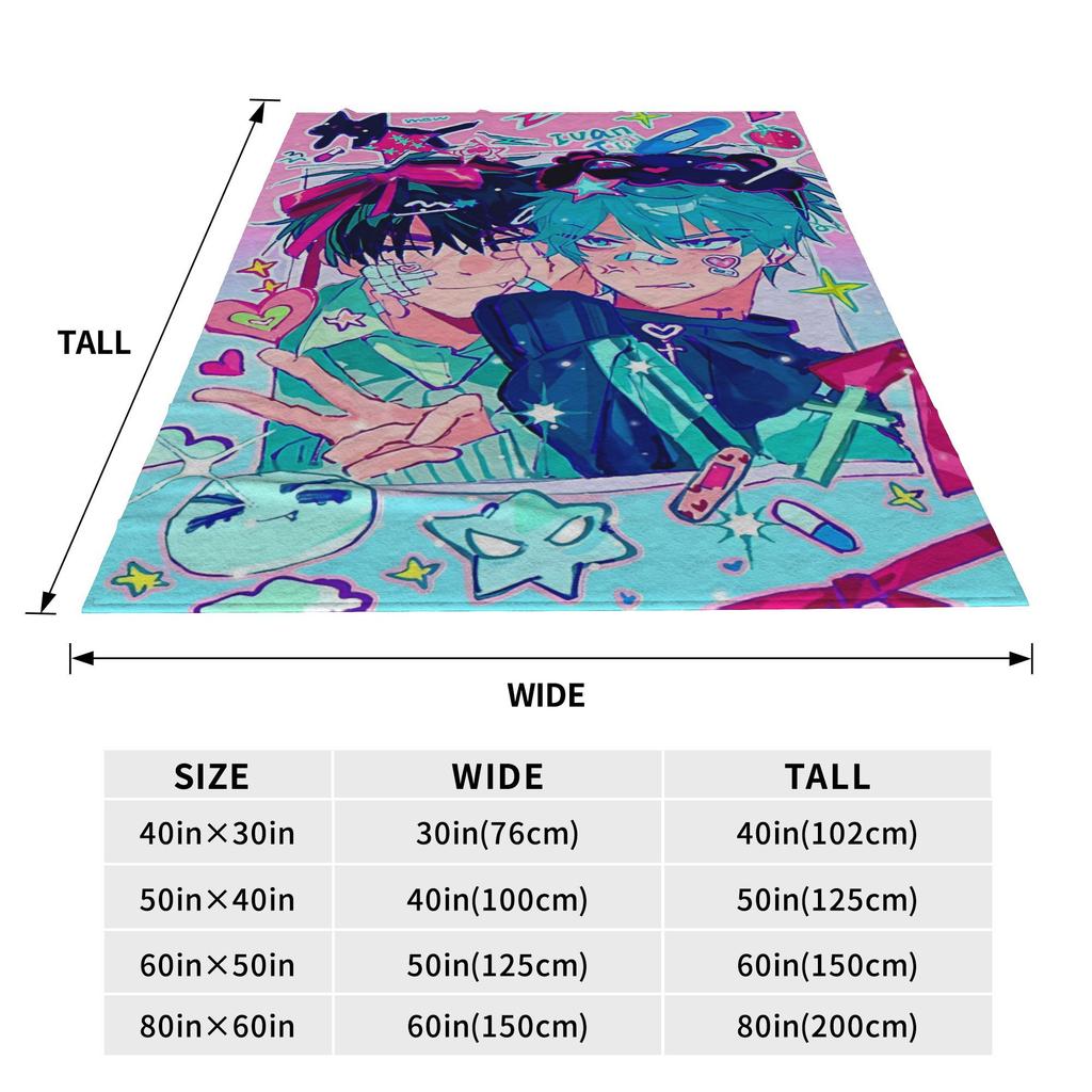 Anime Alien Stage Super Soft Blankets  Kids Plush Bedding Throws Aesthetic Home Decor Flannel Bedspread Sofa Bed Cover