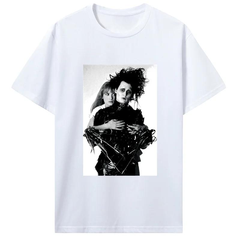 Edward Scissorhands Tshirt Depred Edward Scissorhands Shortsleeved Tshirt Fashion Cute Tshirt Girls Tshirt Womens Clothing
