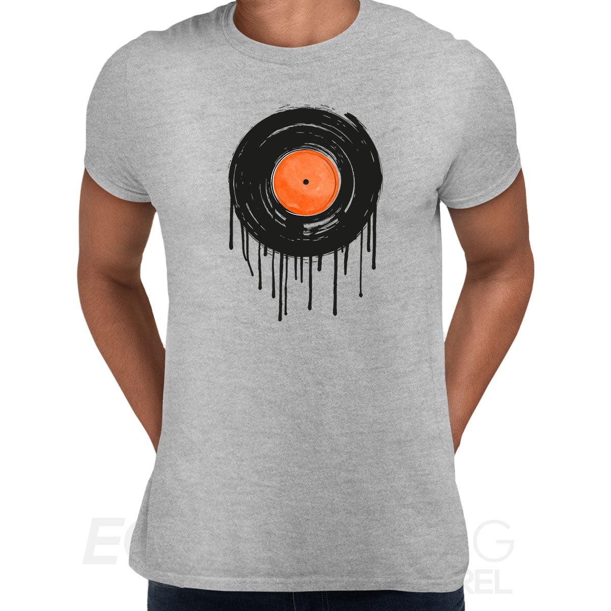 

Футболка DJ Винил Минимализм Drum and Bass Новинка Дека Деки Проигрыватель Виниловая Пластинка Унисекс Топы S серый