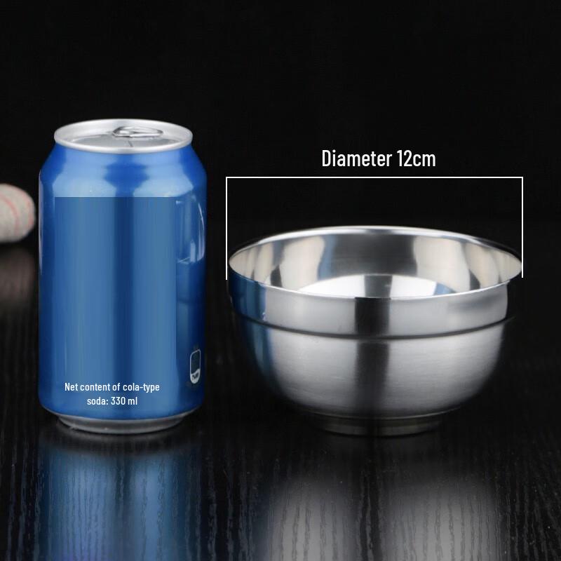 Jingchuyuan 304 Stainless Steel Double-Wall Insulated Bowl