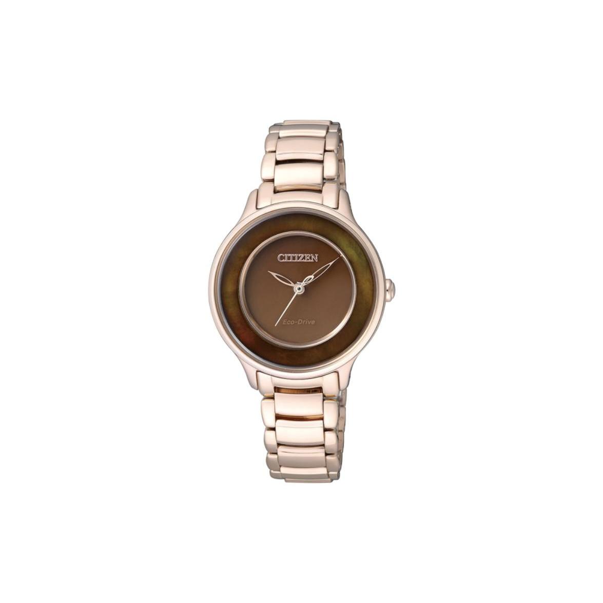

CITIZEN Women s Ecology Drive Collection Watch EM0382-51W Rose Gold Strap