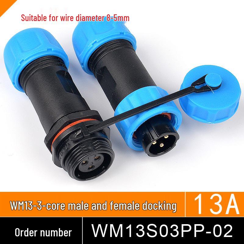 SP13 Waterproof Aviation Plug Socket Connector (2 to 9-pin Options)