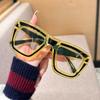 Fashion Cat Eye Dopamine Glasses Women European American Stylish Square Eyeglass Frames Anti Blue Light  Man Transparent Computer Eyeglasses