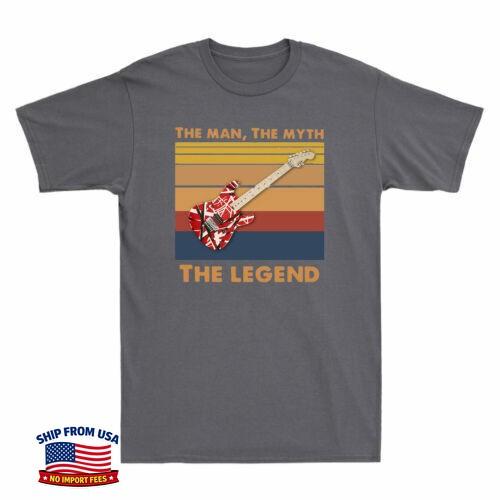 Guitar The Man The Myth The Legend Vintage Men's T Shirt Retro Cotton Tee Top