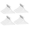 100 Piece Non Slip White Hardwood Hanger Set